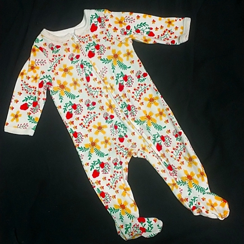 0 to 3 months zip up pajamas